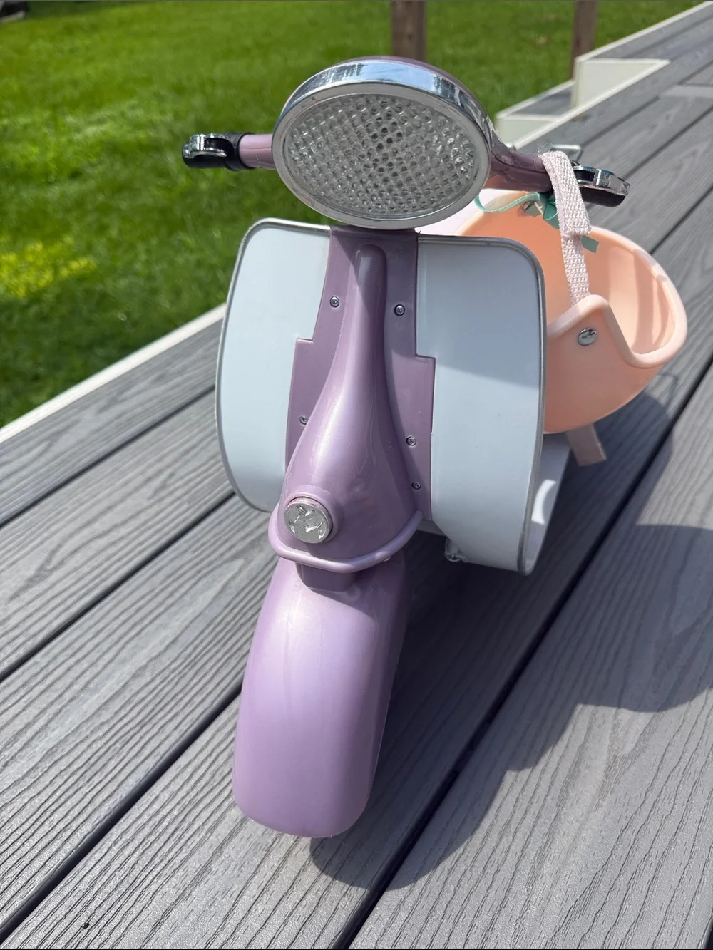 Our Generation Doll Scooter Toy with Pink and Lilac Design and Helmet